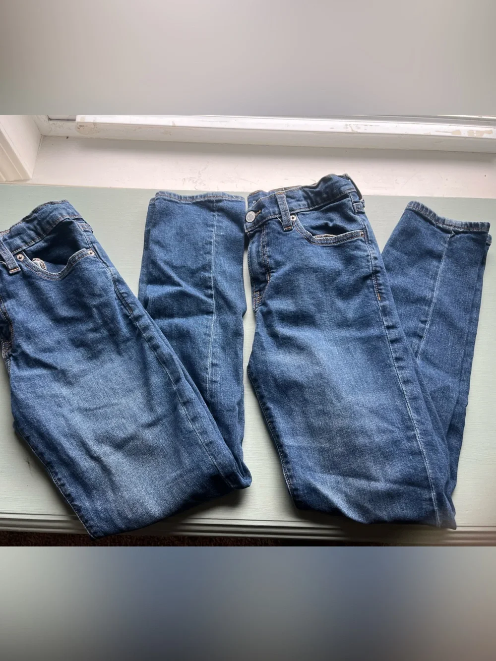 Old Navy Kids Blue Denim Jeans duo. Set of 2 size 14 boys